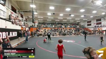 49 lbs Cons. Round 4 - Taysen Neeff, Thermopolis Wrestling Club vs Granite Davis, Riverton USA Wrestling