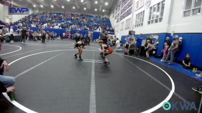 67 lbs Quarterfinal - Gunner Leverich, Cushing vs Jett Rodriguez, Noble Takedown Club