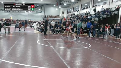 114 lbs Semifinal - Brooke Lightfoot, Tewksbury vs Ainsley Southergill, Frontier