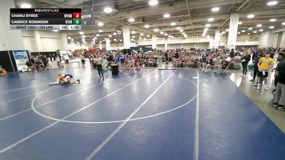 126 lbs Champ. Round 1 - Candice Robinson, Utah vs Charli Bybee, Wyoming