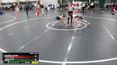 133 lbs Cons. Round 5 - Colter Julian, Chadron State vs Josh Kyle, Wyoming