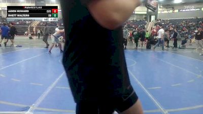197 lbs Cons. Round 2 - Rhett Walters, Montevallo vs Aiden Howard, Cumberland (Tenn.)