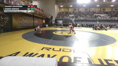 106 lbs Consi Of 16 #1 - Zachary Salvatierra, St. Thomas vs Dominic Simpson, Montgomery Bell Academy