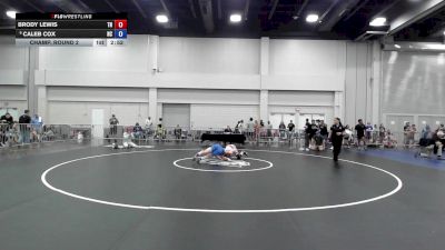 157 lbs Champ. Round 2 - Brody Lewis, TN vs Caleb Cox, NC