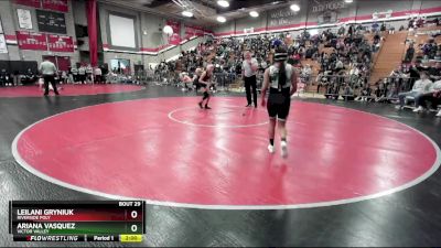 110 lbs Champ. Round 1 - Ariana Vasquez, Victor Valley vs Leilani Gryniuk, Riverside Poly