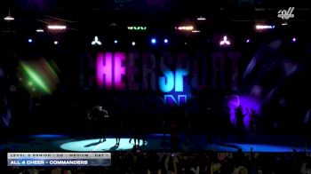 All 4 Cheer - Commanders [2026 L3 Senior - D2 - Medium Day 1] 2026 CHEERSPORT National All Star Cheerleading Championship