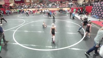 55 lbs Quarters - Ruth Blickle, 208 Badgers Wrestling Club vs Lila Swallow, Fighting Squirrels Wrestling Club