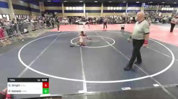 70 lbs Quarterfinal - Dillon Wright, Stout Wr Ac vs Parker Salcedo, Sunkist Kids/Monster Garage