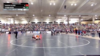 A 165 lbs Champ. Round 1 - Ayden Hood, Pigeon Forge High School vs Mason Lillard, Signal Mountain High School