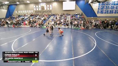 100 lbs Champ. Round 1 - Tryndon Mancilla, Ravage vs Tomasi Faaliliu, Team Pride Academy