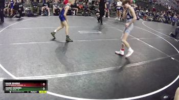 90 lbs Finals (8 Team) - Hugo Hughes, Iowa USA Blue vs Kade Eimers, South Dakota Thunder