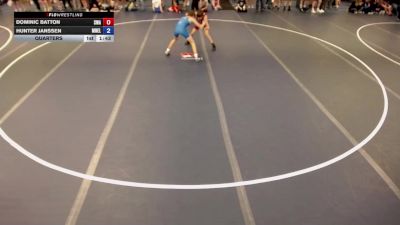 106 lbs Quarters - Dominic Batton, Summit Wrestling Academy vs Hunter Janssen, MN Elite