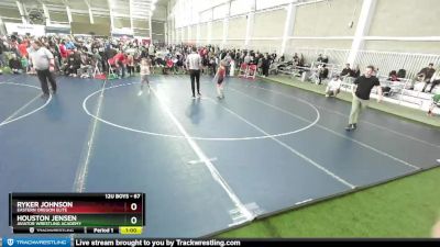 67 lbs Champ. Round 1 - Ryker Johnson, Eastern Oregon Elite vs Houston Jensen, Aviator Wrestling Academy