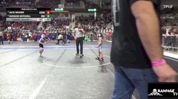 46 lbs Champ. Round 1 - Hudson Mitchell, Wichita Wrestling Club vs Jace Brown, Gray County Kids Wrestling Club