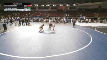 G 126 lbs Cons. Round 5 - Isabella Ramsey, Walker Girls vs Kaylise Nathan, Prairieville Girls