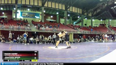 285 lbs 2nd Wrestleback (16 Team) - Mason Hamby, Papillion-La Vista South vs Jonathon Wood, Lincoln Southeast