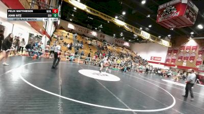 132B 1st Place Match - Felix Matthiesen, Worland Middle School vs John Sitz, Cody Middle School