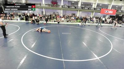 16U Boys - 100 lbs Champ. Round 1 - Brody Nedens, Montana vs Braxton Plunk, Threestyle Wrestling Of Oklahoma