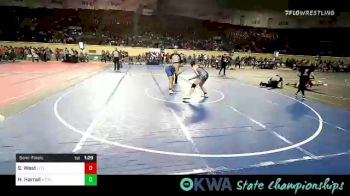 175 lbs Semifinal - Serenaity West, Little Axe vs Hollis Harrall, Hinton Takedown Club