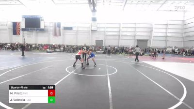 130 lbs Quarterfinal - Michael Prieto, Riverside Rascals vs Jaime 1 Valencia, Tucson Cyclones