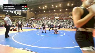 75 lbs Quarterfinal - Benjamin Hicks, Panther Youth Wrestling-CPR vs Tristan Pero, Spartan Wrestling Academy