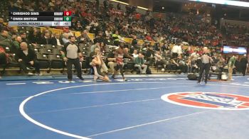 175 Class 2 lbs Cons. Round 3 - Owen Britton, Southern Boone vs Chrishod Sims, Normandy Collaborative