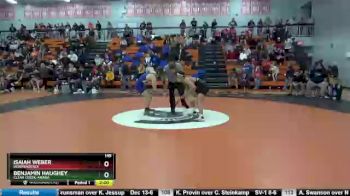 145 lbs Cons. Round 3 - Benjamin Haughey, Clear Creek-Amana vs Isaiah Weber, Independence