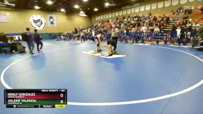 130 lbs 3rd Place Match - Valerie Valencia, Farmersville vs Analy Gonzalez, Ernest Righetti