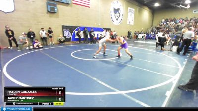 138 lbs Cons. Round 2 - Hayden Gonzales, Lemoore vs Javier Martinez, Pioneer Valley