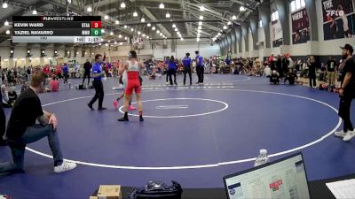 100 lbs Round 3 (6 Team) - Kevin Ward, Best Trained X All American - Red vs Yaziel Navarro, Mat Mayhem