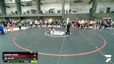 120 lbs Champ. Round 1 - Xander Gomez, WA vs Sid Dillon, CO