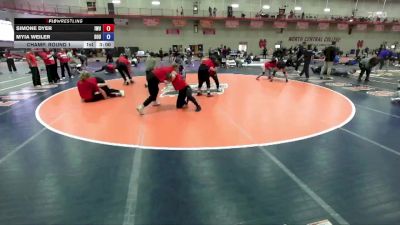 124 B Champ. Round 1 - Simone Dyer, Illinois Wesleyan vs Myia Weiler, Southern Oregon University