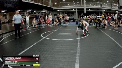 56 lbs Round 6 (8 Team) - Kolton Smith, Florida Scorpions vs Maverick Jovino, Junior Terps