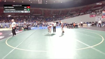 3A Boys 126 lbs Quarterfinal - Kale Cornell, Burns Boys vs Jack Forson, Scio Boys