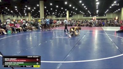 132 lbs Champ. Round 1 - Seth Grady, Wrestling Academy Of Louisiana vs Hudson Salvaggio, Wave Wrestling Club