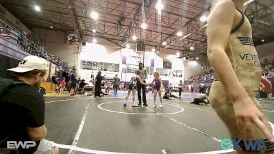 67-70 lbs Rr Rnd 4 - Graycie Card, Tulsa Blue T Panthers vs Camberleigh Hausner, Sperry Wrestling Club