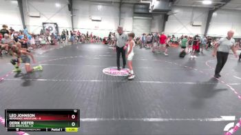 80 lbs Round 3 (4 Team) - Leo Johnson, Reverence Wrestling vs Derik Kiefer, Icon Wrestling