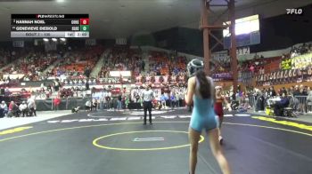 100 lbs Champ. Round 1 - Genevieve Diebold, Clearwater HS vs Hannah Noel, Columbus Hs