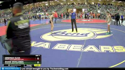 114 lbs Quarterfinal - Jeremiah Oliva, Legacy Elite Wrestling Club vs Shane Wohlleben, Punisher Wrestling Company