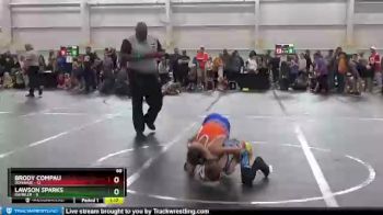 68 lbs Finals (2 Team) - Brody Compau, Donahue vs Lawson Sparks, Rambler