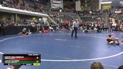 65 lbs Cons. Round 4 - Lucas Allison, The Best Wrestler vs Jaxyn Hollenbach, Nebraska Boyz