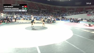 4A/3A/2A/1A Girls 130 Quarterfinal - Emmeline Livingston, La Grande Girls vs Lexie Newman, Brookings-Harbor Girls