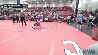 43-46 lbs Semifinal - Braxton Shackelford, Prime Wrestling vs Vale Torres., Standfast