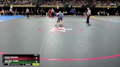 100 lbs Cons. Semi - Faith Croson, La Plata vs Brooke Jones, Kenwood