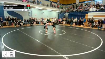 100 lbs. Cons. Round 6 - Lexi Wolk, Ste Genevieve vs Elaina Goodnight, Nixa