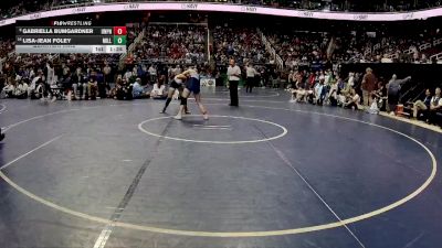 114 lbs Quarterfinal - Lisa-Jean Foley, Millbrook vs Gabriella Bumgardner, Union Pines