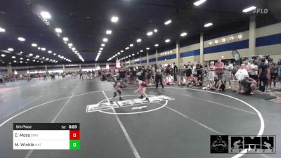 78 lbs 5th Place - Carter Moss, Grindhouse WC vs Mackenzie Winkle, Mat Demon WC