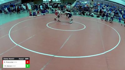 14U Boys - 132 lbs Champ. Round 2 - Brody Procunier, Michigan Premier WC vs Rex Abram, Bloomington South Wrestling Club