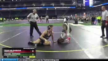 D1-171 lbs 5th Place Match - Michael Stathakis, Wyandotte Roosevelt vs Trave`air Barbour, Warren Cousino