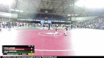 78 lbs Quarterfinal - Titus Lehner, Cle Elum Mat Miners Wrestling Club vs Cruz Hofeling, NWWC